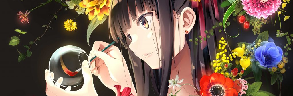 アニメムック　なつめえり 複製原画「時の依代」(絵師100人展09) なつめえり