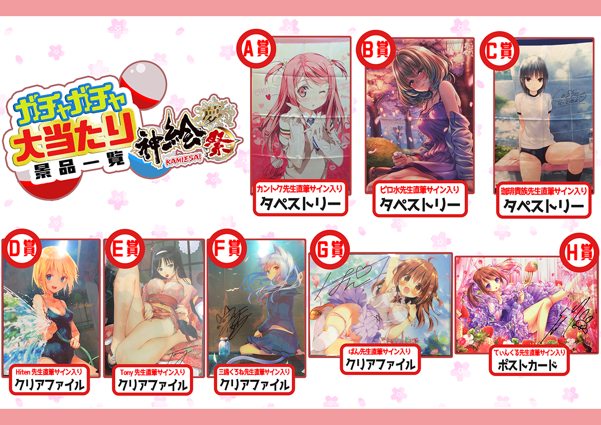 大当たり景品一覧(名古屋)